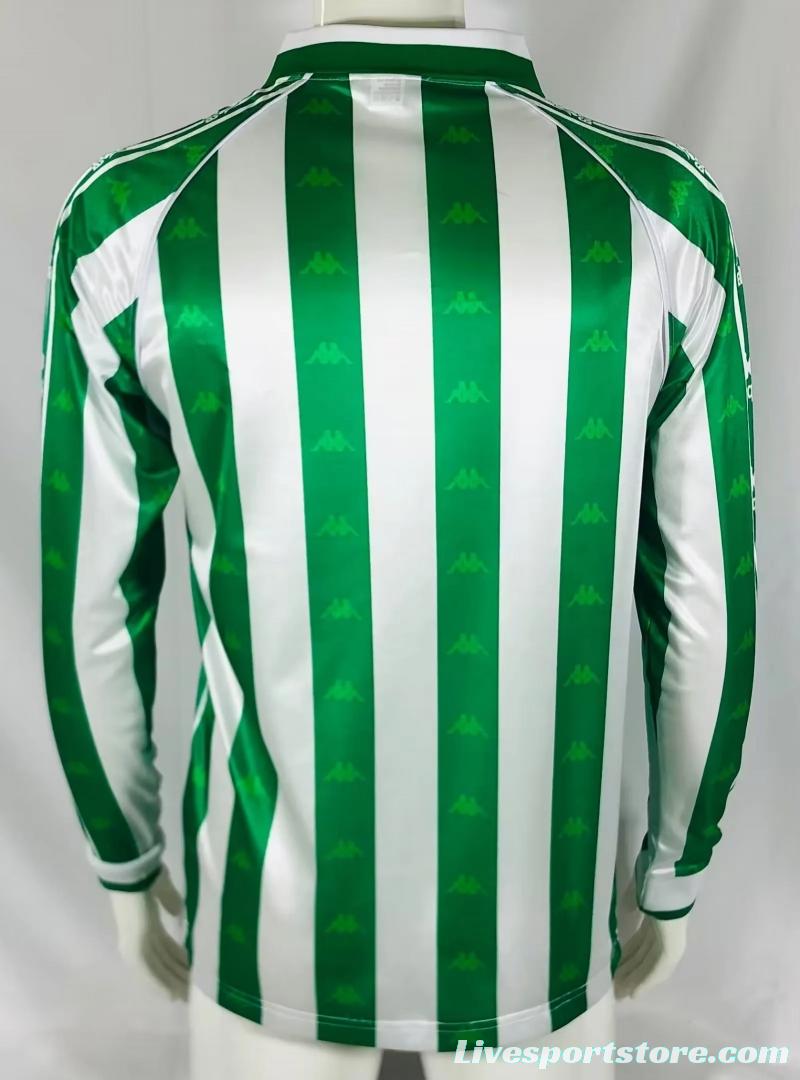 Retro 95/96 Real Betis Home Long Sleeve Jersey