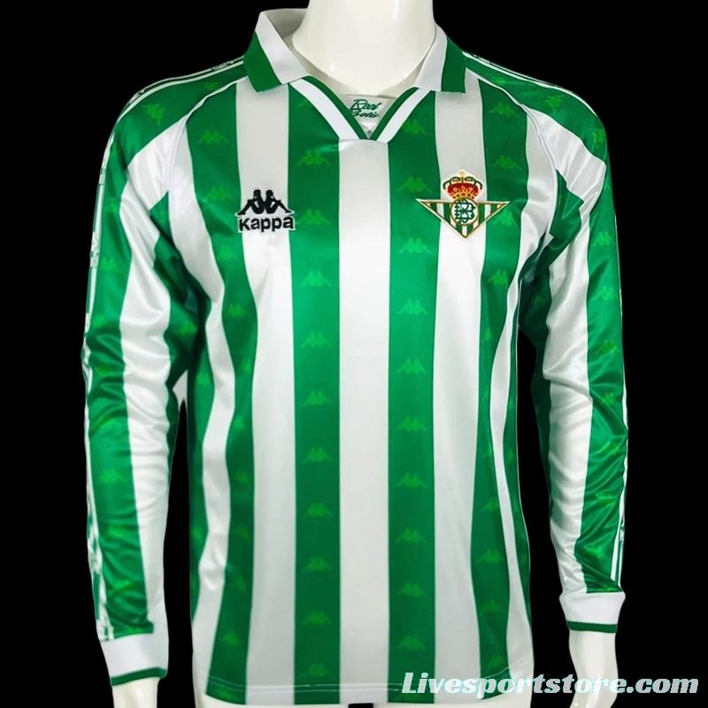 Retro 95/96 Real Betis Home Long Sleeve Jersey