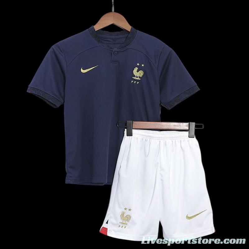 2022 France Home Kids Jersey