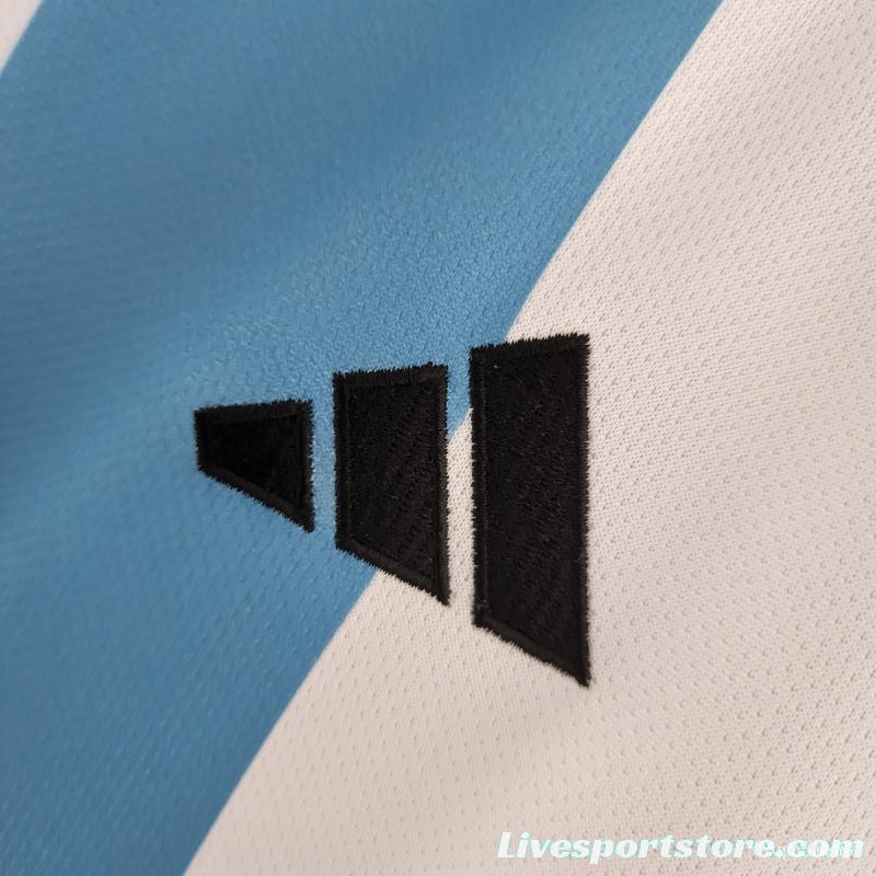 3 Stars Argentina Home Final Match Jersey