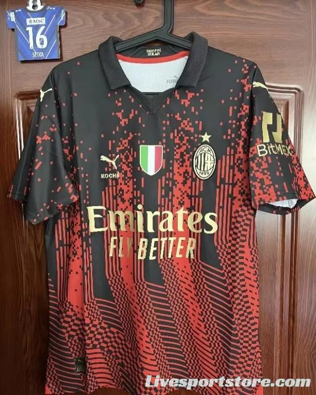 22/23 AC Milan X Koché Special Red/Black Jersey