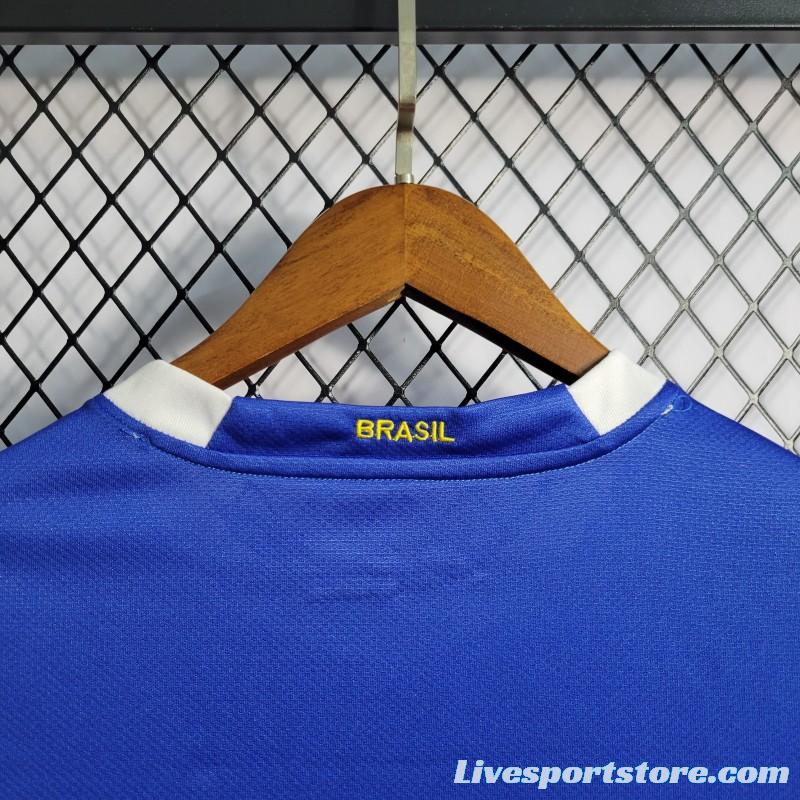 Retro 2006 Brazil Away Blue Jersey