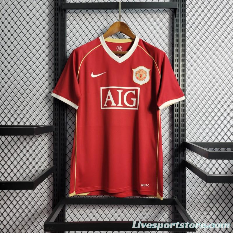 Retro 06/07 Manchester United Home Jersey