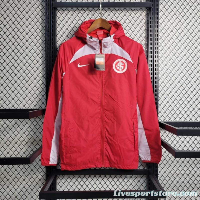 22-23 SC Internacional Red Windbreaker