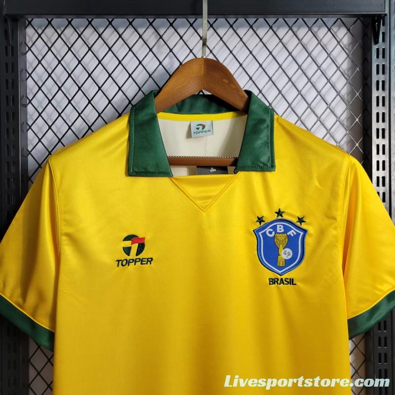 Retro 1988/1990 Brazil Home Jersey