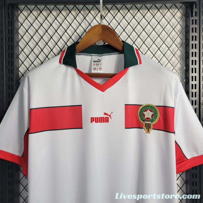 Retro 1998 Morocco Away Soccer Jersey