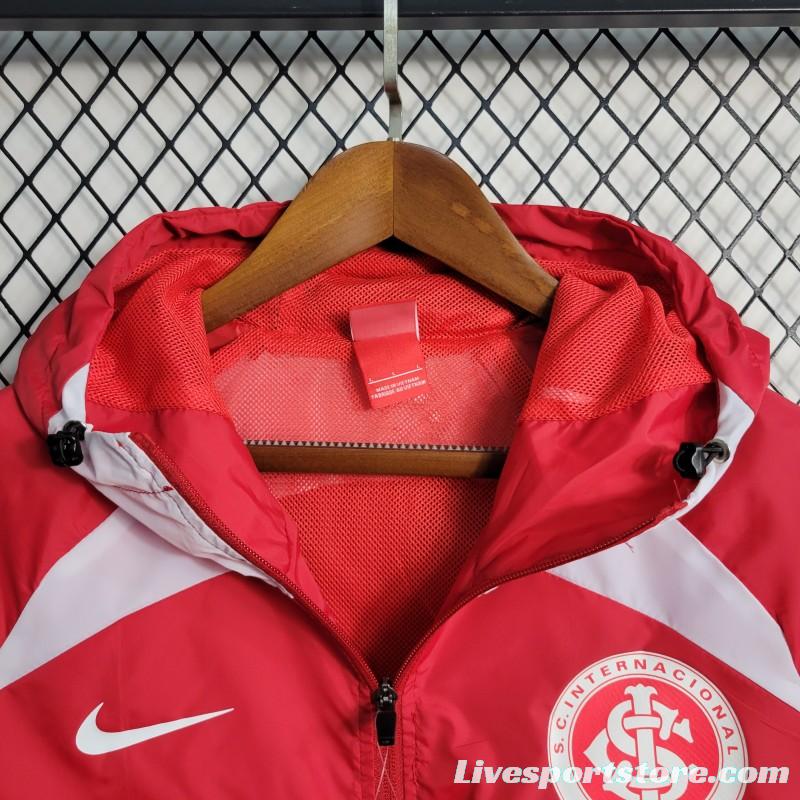 22-23 SC Internacional Red Windbreaker