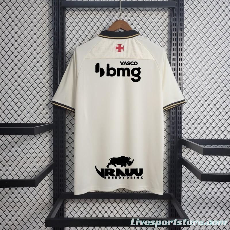 23/24 Vasco Da Gama Beige Jersey With Full Sponsors