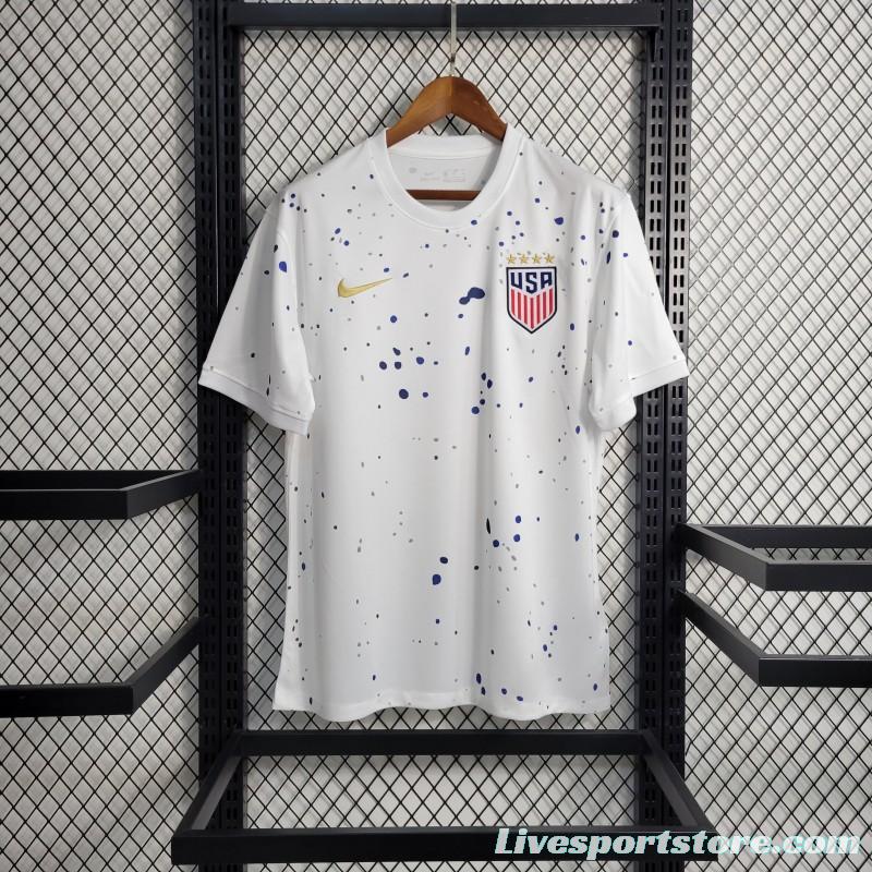 2023 USA White Training Jersey