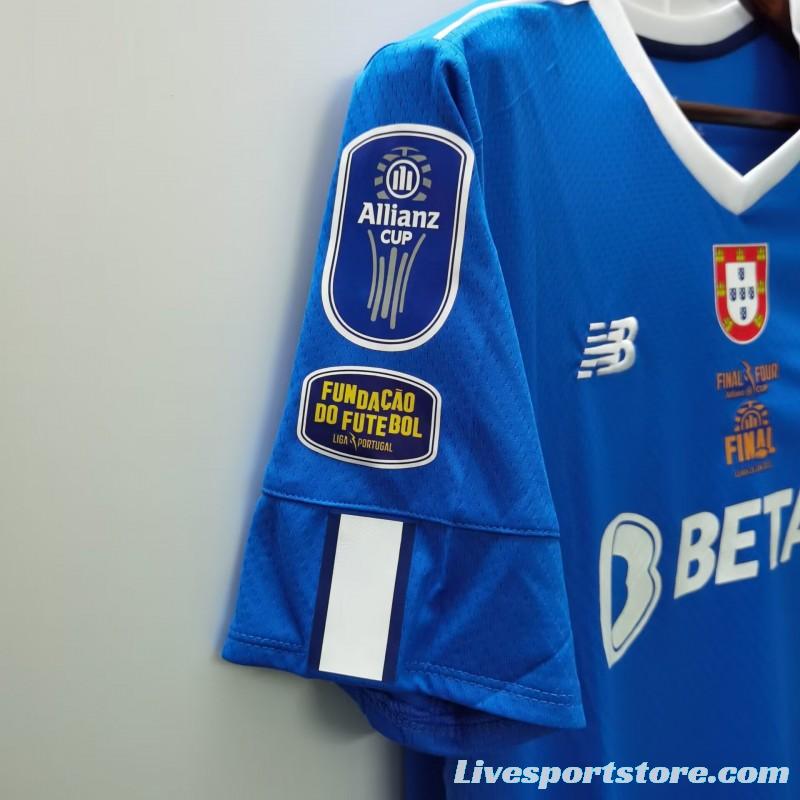 22/23 Porto Home Final Four Allianz Cup Jersey With Full Patch