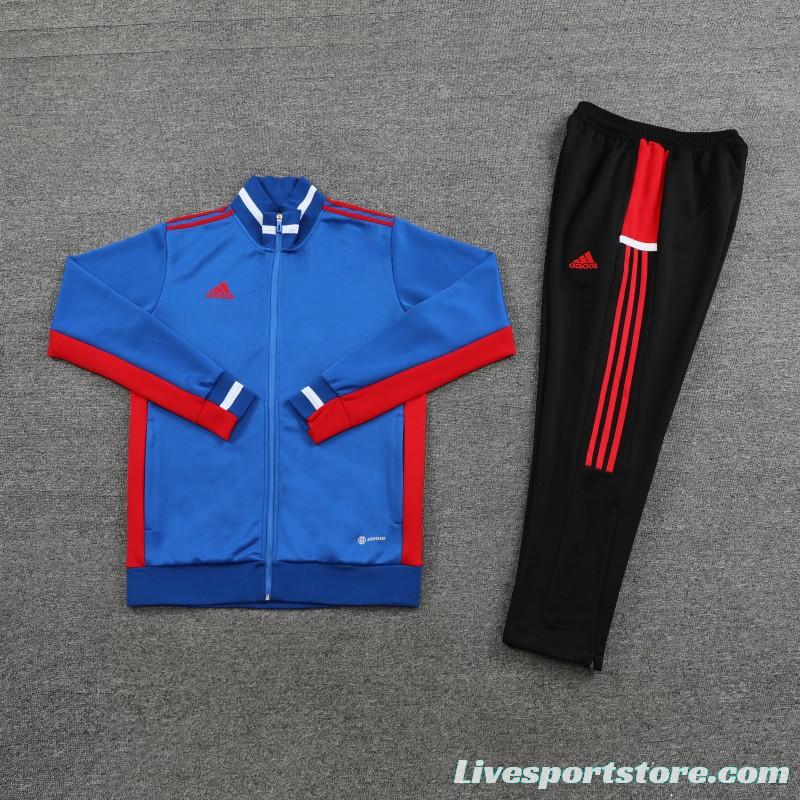 2023 Adidas Blue Full Zipper Jacket +Pants