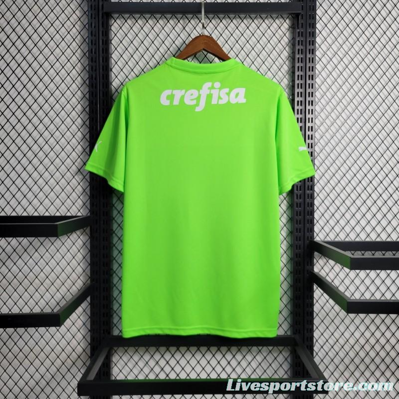 23-24 Palmeiras Fluorescent Green Goalkeeper Jersey