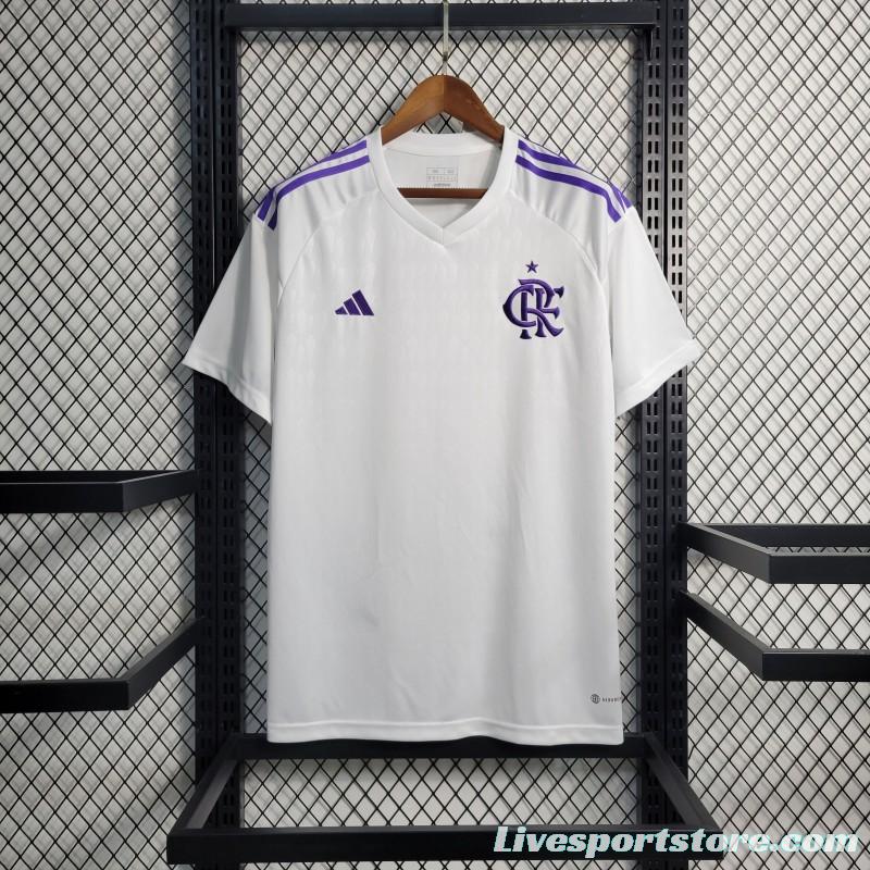 23-24 Flamengo Goalkeeper White Jersey