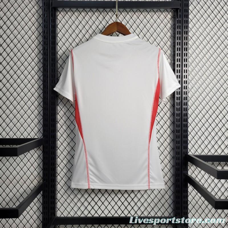 23-24 Women Flamengo White Training Jersey