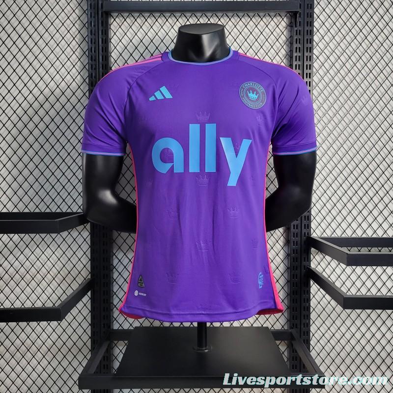 Player Version 23-24 Charlotte Away Purple Jersey