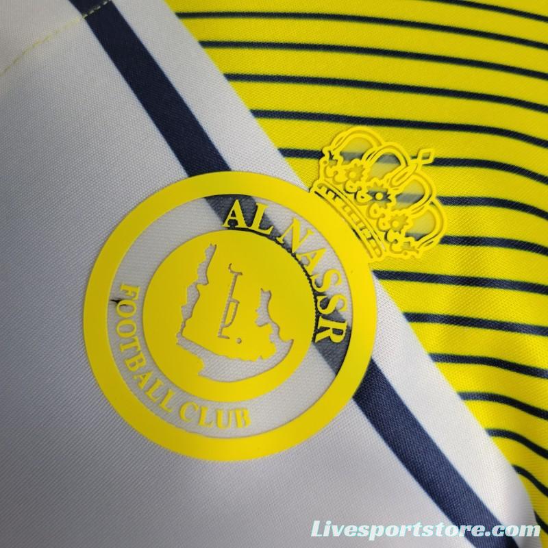 23-24 Al Nassr Yellow Navy POLO Jersey