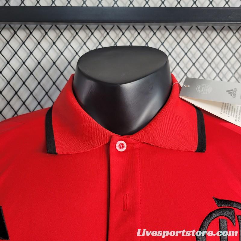 23-24 POLO Flamengo Red Training Jersey