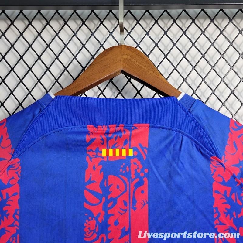 23-24 Barcelona Blue Training Jersey