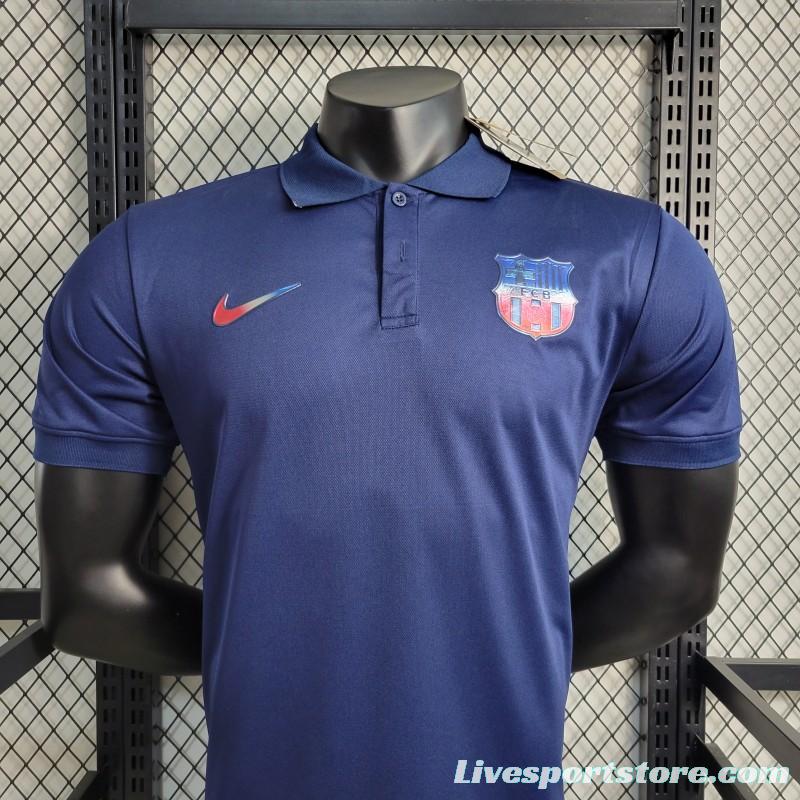 23-24 POLO Barcelona Navy Training Jersey