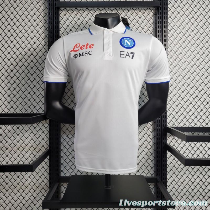 23-24 POLO Napoli White Polo Jersey