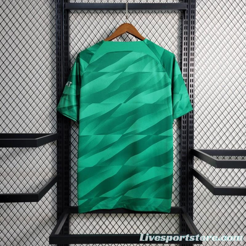 23-24 PSG Green Goalkeeper Jersey