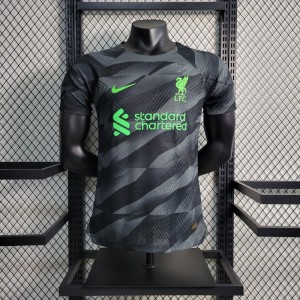 23-24 Player Liverpool Goalkeeper Black Jersey