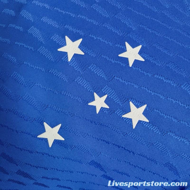 Player Version 23-24 Cruzeiro Home Jersey