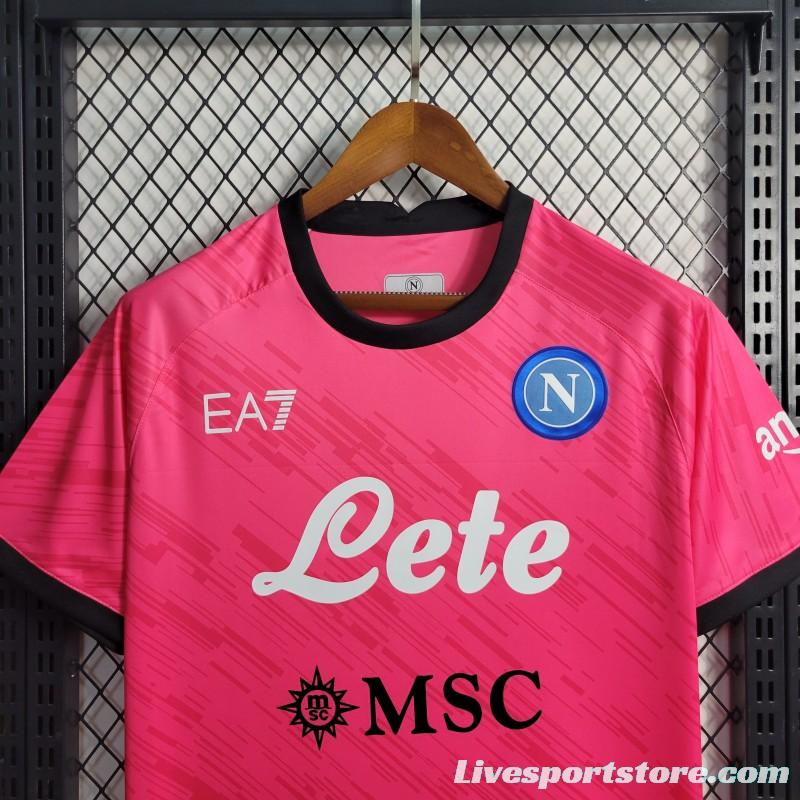 23-24 Napoli Red Goalkeeper Jersey