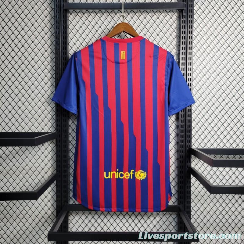 Retro 11-12 Barcelona Home Soccer Jersey