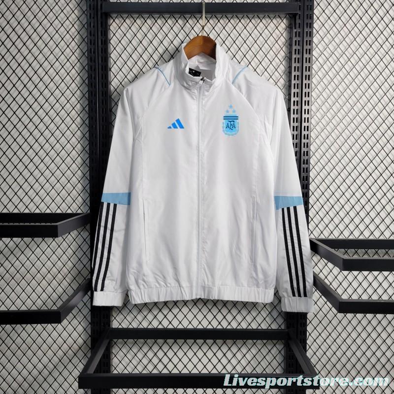 2023 Argentina White Windbreaker