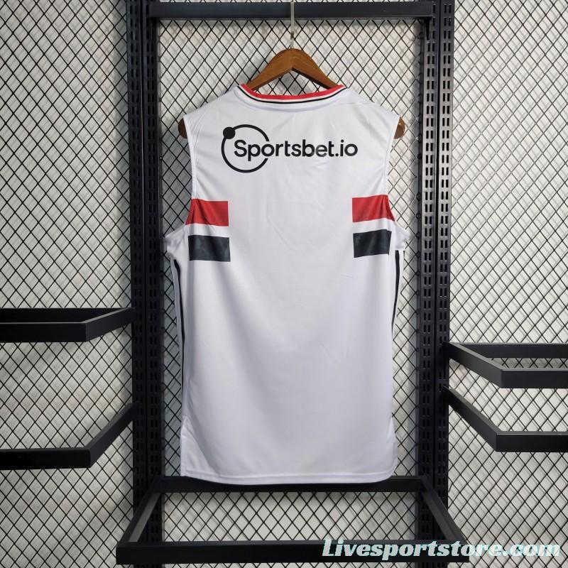 22-23 Sao Paulo Home Vest White Jersey