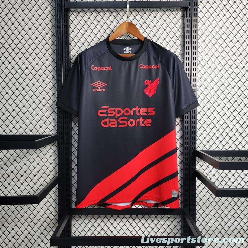 23-24 Athletico Paranaense Away Black/Red Jersey