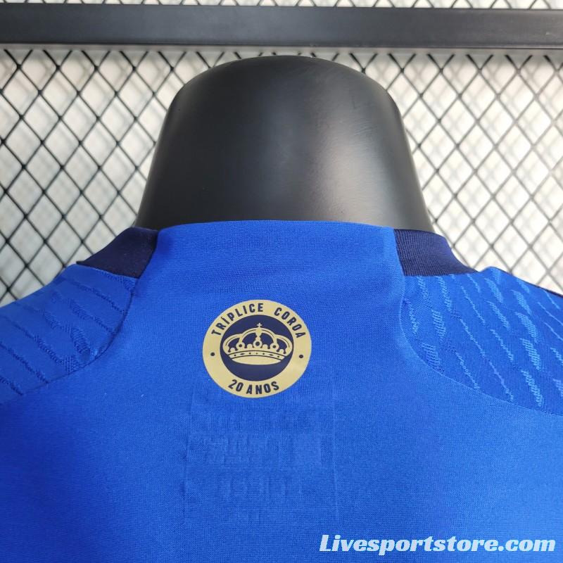 Player Version 23-24 Cruzeiro Home Soccer Jersey