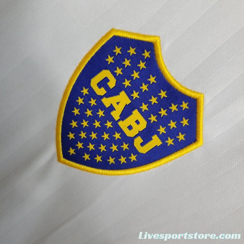 23-24 Boca Juniors White Icon Jersey with Embroidery logo