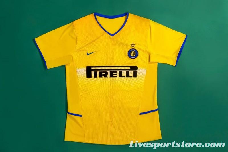 Retro 02/03 Inter Milan Third Yellow Jersey