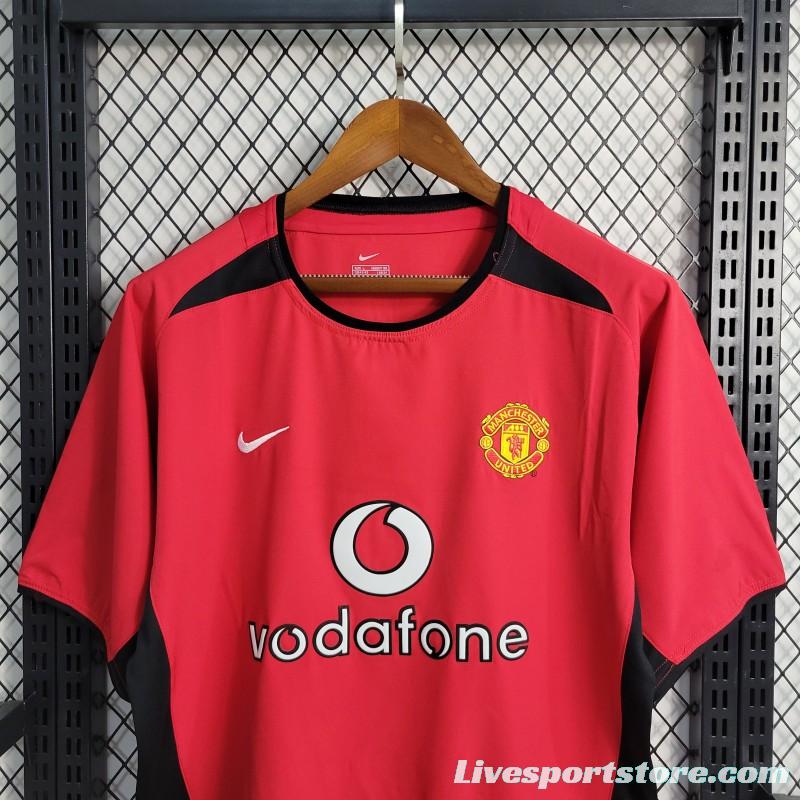 Retro  02/04 Manchester United Home Jersey