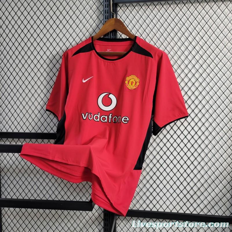 Retro  02/04 Manchester United Home Jersey