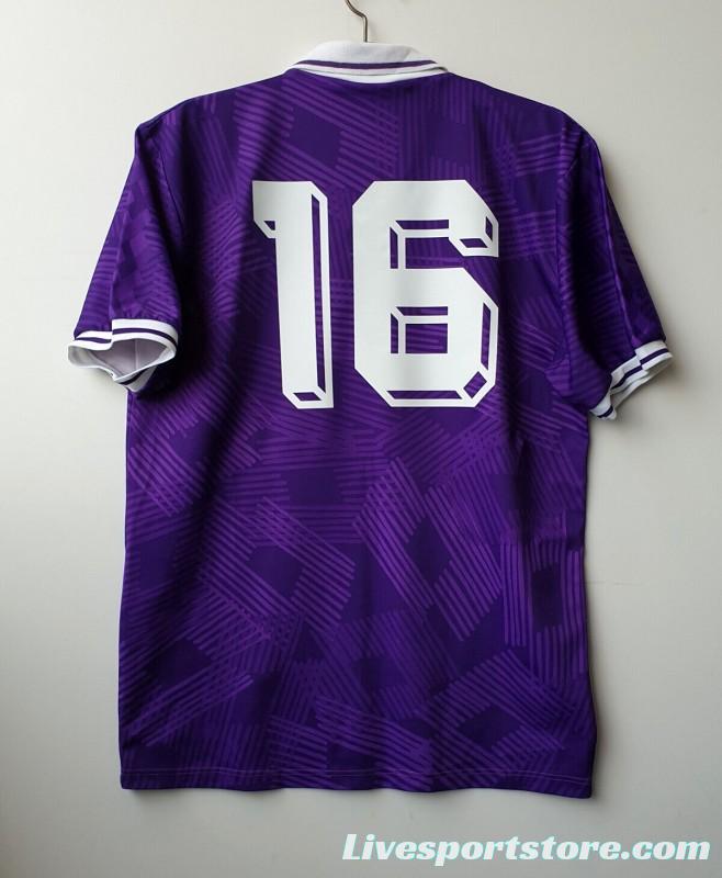 Retro 91/92 Fiorentina Home Jersey