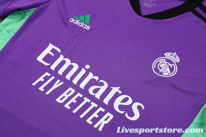 23-24 Real Madrid Purple Short Sleeve+Shorts