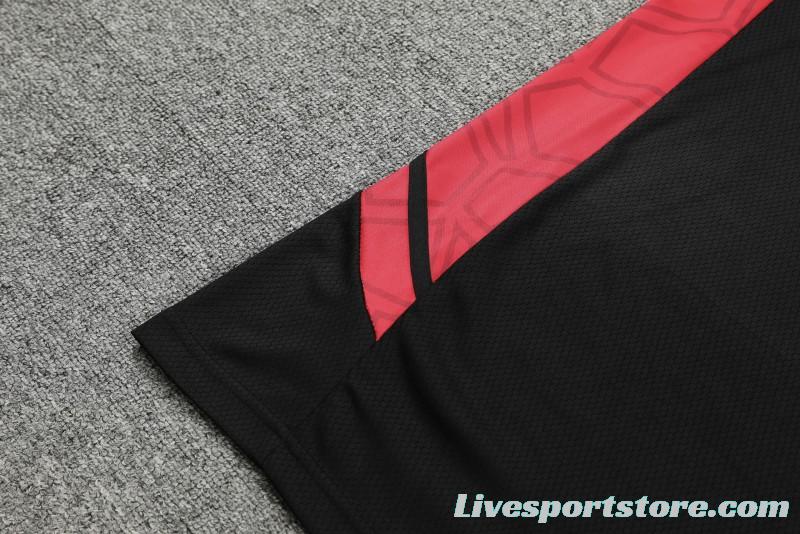 23-24 Bayern Munich Black Red Short Sleeve+Shorts