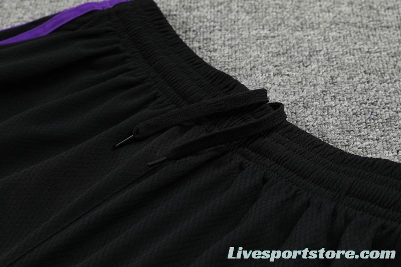 23-24 Real Madrid Purple Short Sleeve+Shorts