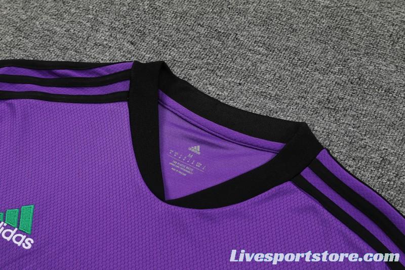 23-24 Real Madrid Purple Short Sleeve+Shorts