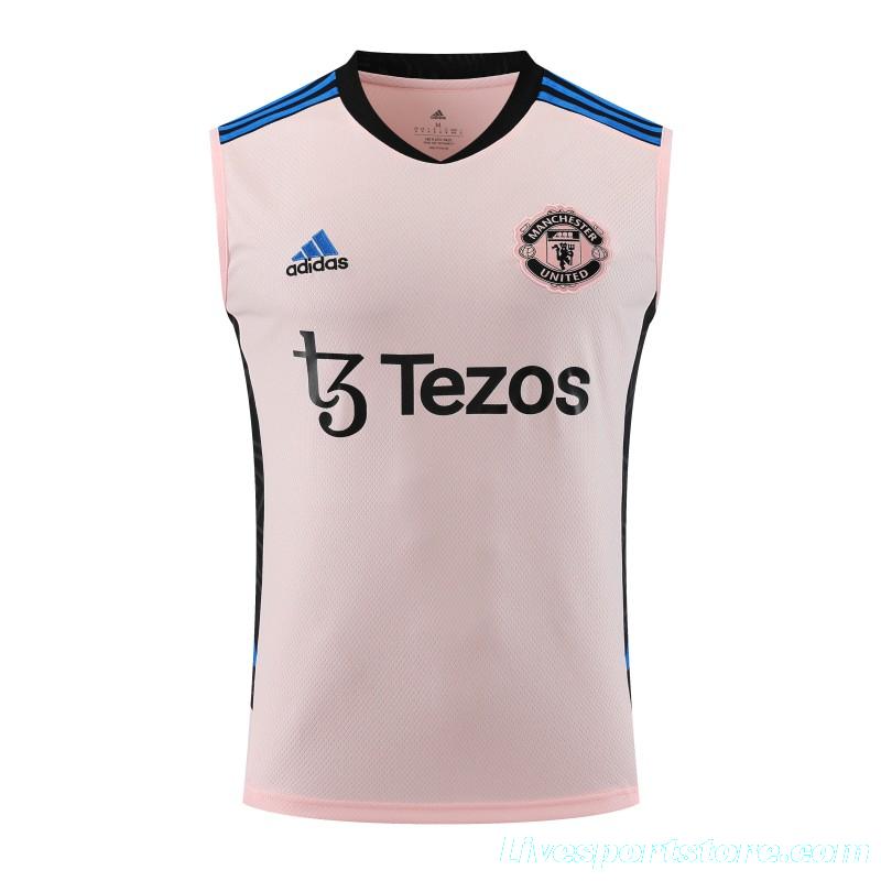 23-24 Arsenal Pink Vest Jersey+Shorts