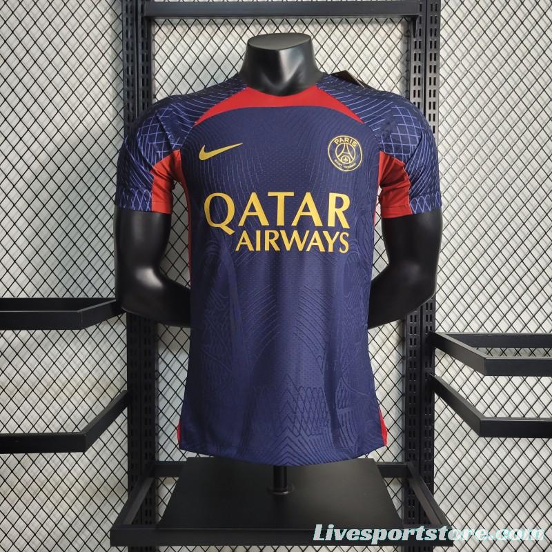 Player Version 23-24 PSG Training Navy Jersey