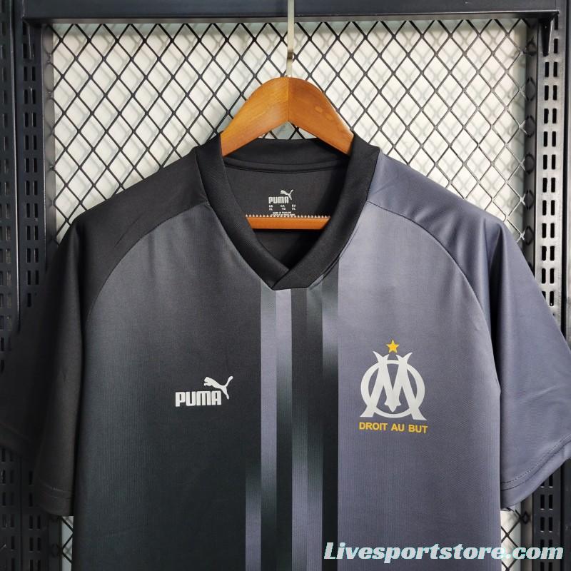 23-24 Marseille Training Black Jersey