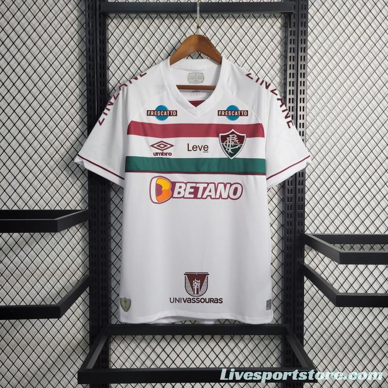 23/24 Fluminense Away White Jersey+All Sponsors