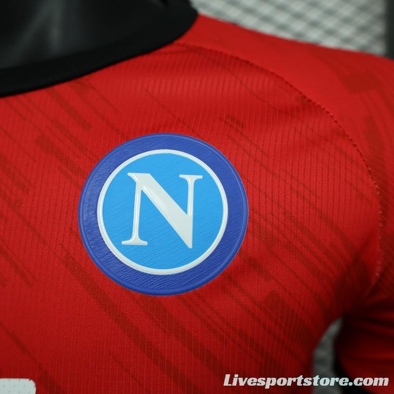 Player Version SSC Napoli Face Game Pierluigi Gollini Goalkeeper Jersey