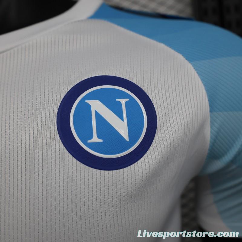 Player Version SSC Napoli Face Game Hirving Lozano Champion Jersey