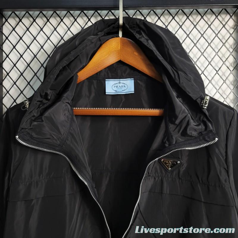 2023 PRADA Black Windbreaker