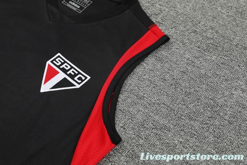 23-24 Sao Paulo Black Vest Jersey+Shorts